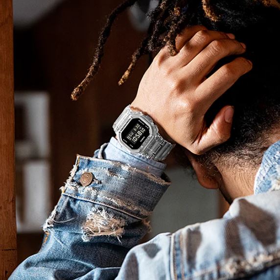CASIO G-SHOCK DW-5600SKE-7DR SPECIAL COLOUR MODELS TRANSPARENT