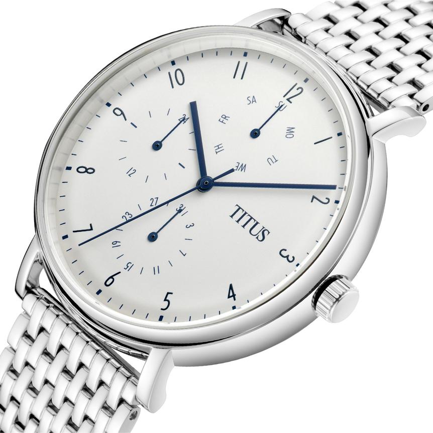 Interlude Multi-Function Quartz Stainless Steel Watch  W06-03041-002