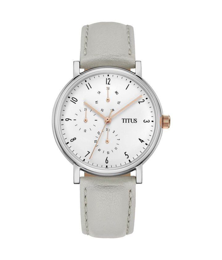 Interlude Multi-Function Quartz Leather Watch  W06-03042-002