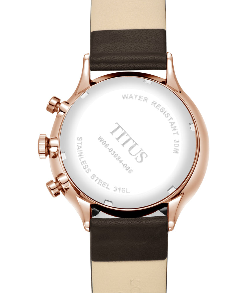 Interlude Multi-Function Quartz Leather Watch (W06-03084-006)