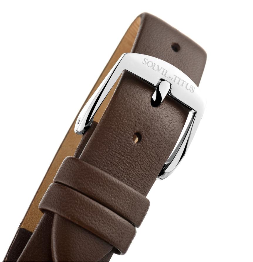 Interlude 3 Hands Quartz Leather Watch W06-03095-002