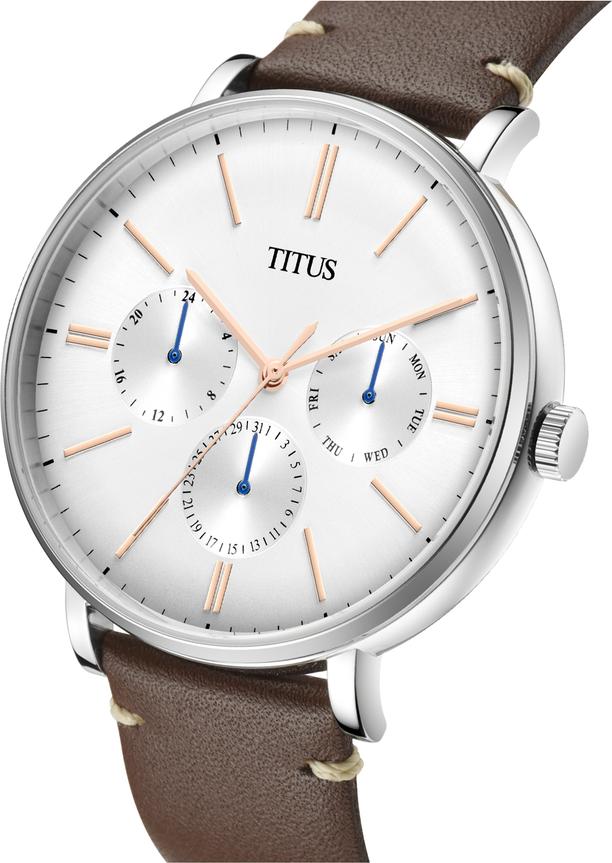 Interlude Multi-Function Quartz Leather Watch W06-03108-004