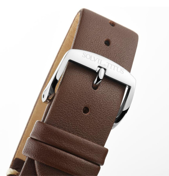 Interlude Multi-Function Quartz Leather Watch W06-03108-004