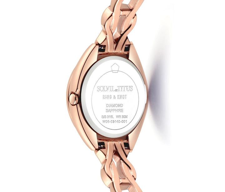 Ring & Knot 2 Hands Quartz Stainless Steel Diamond Watch W06-03140-001