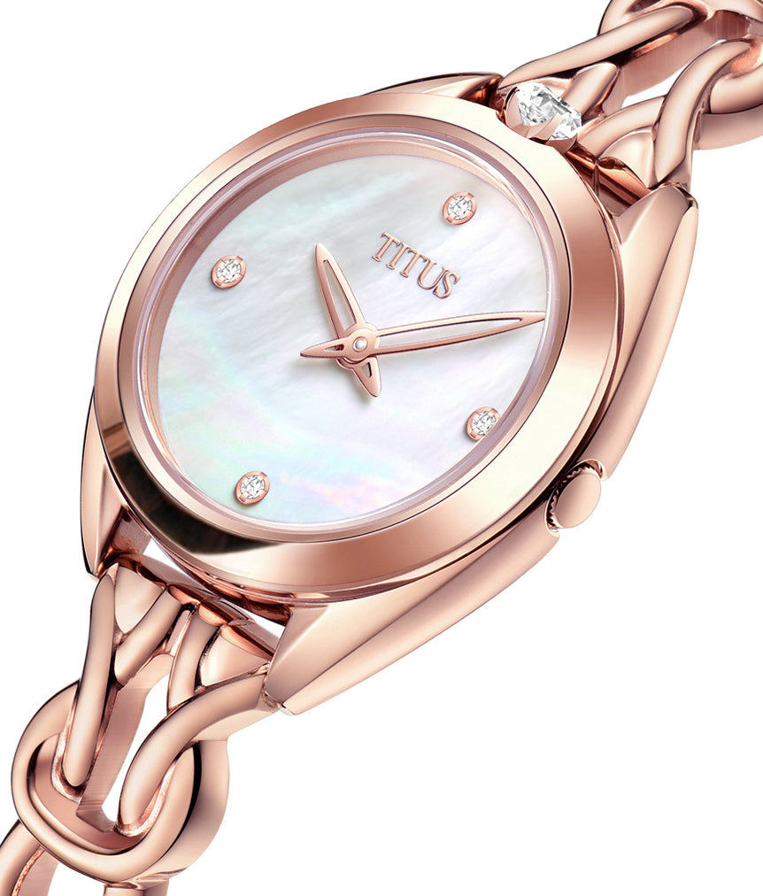 Ring & Knot 2 Hands Quartz Stainless Steel Diamond Watch W06-03140-001