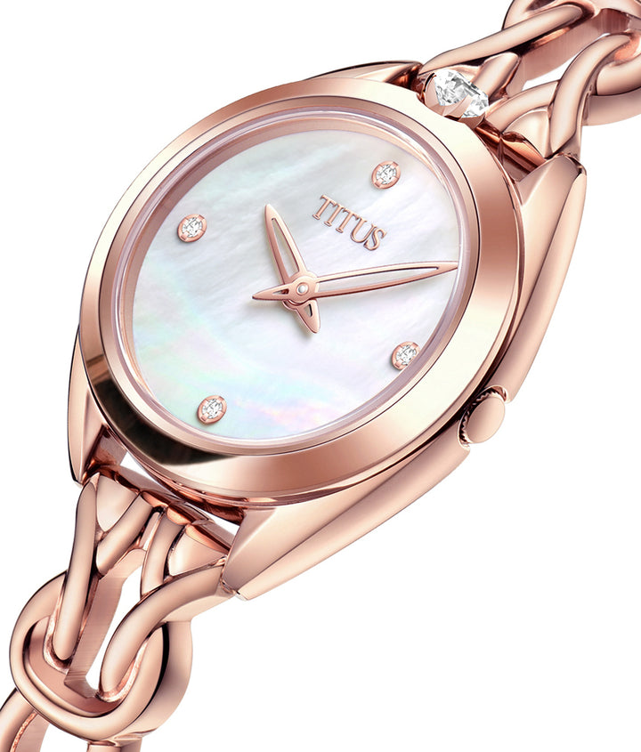 Ring & Knot 2 Hands Quartz Stainless Steel Diamond Watch W06-03140-001