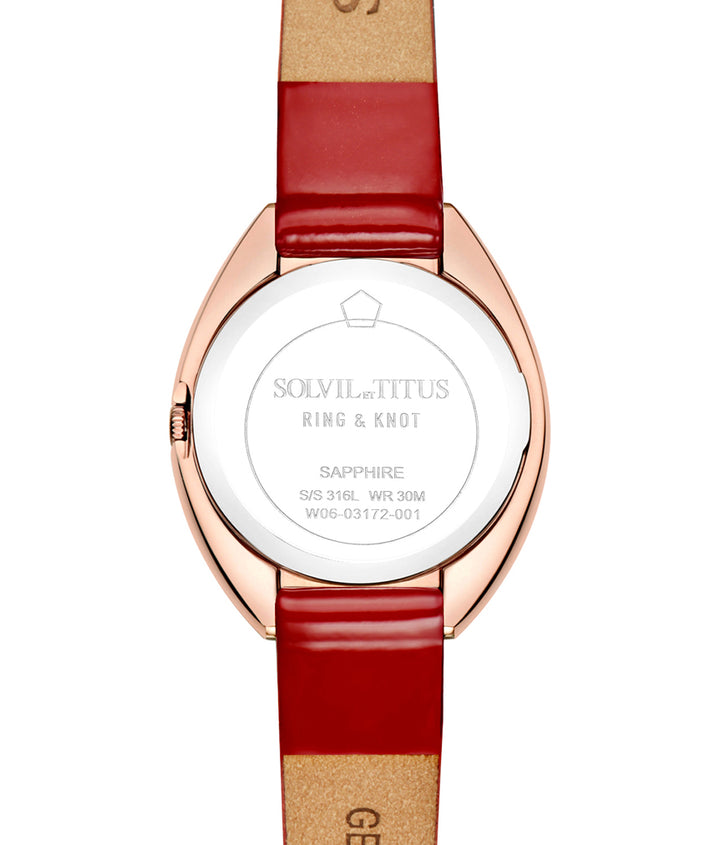 Ring & Knot 2 Hands Quartz Leather Watch (W06-03172-001)