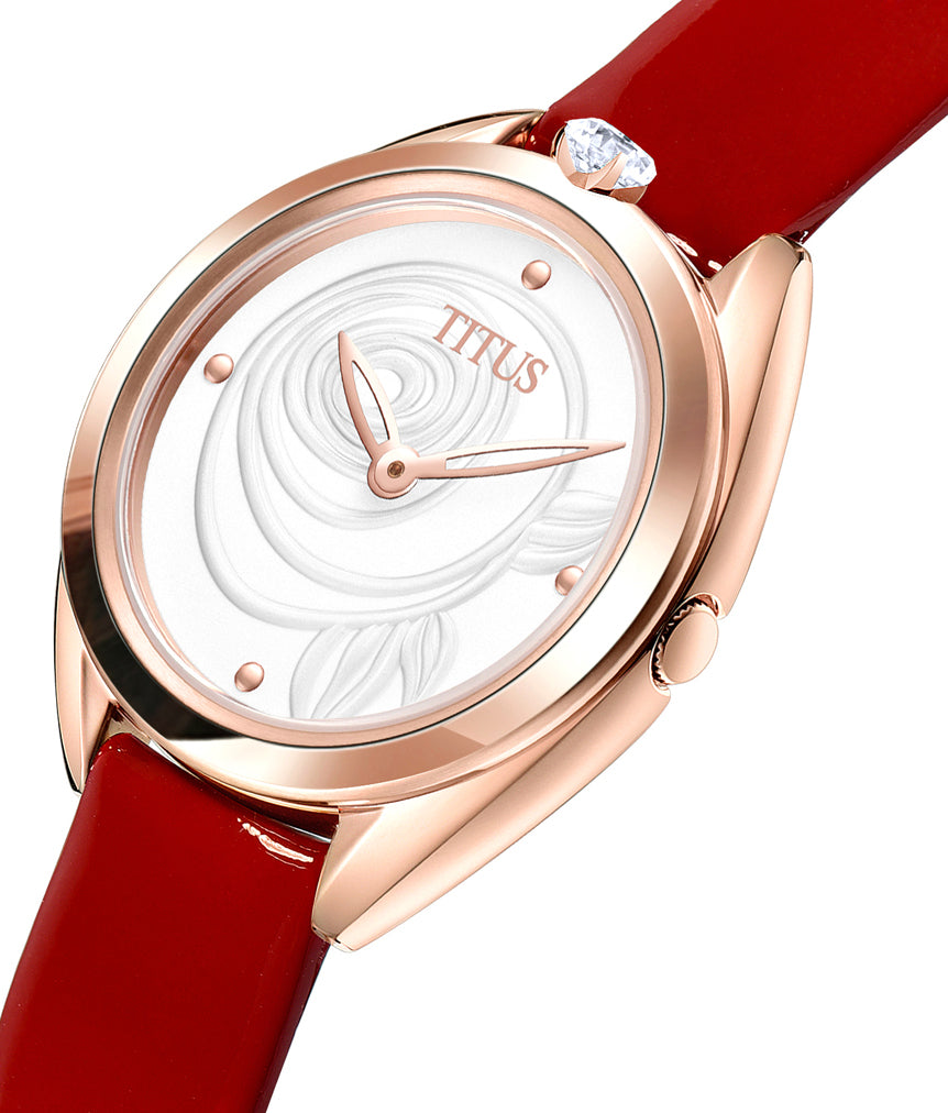 Ring & Knot 2 Hands Quartz Leather Watch (W06-03172-001)