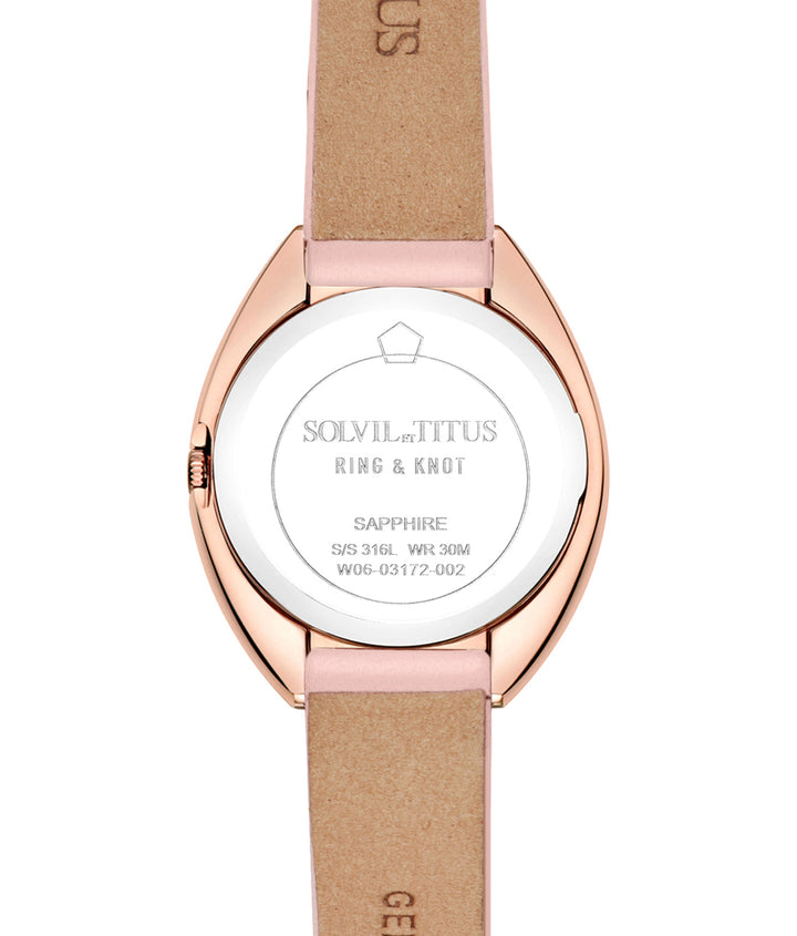 Ring & Knot 2 Hands Quartz Leather Watch W06-03172-002