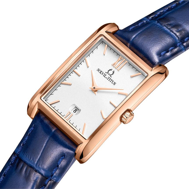 Classicist 2 Hands Quartz Leather Watch (W06-03179-007)