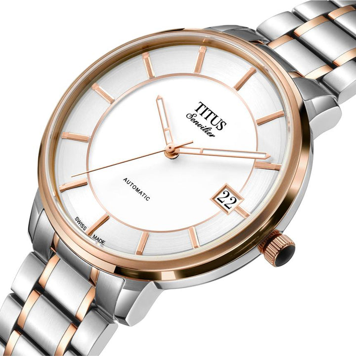 Sonvilier Swiss Made 3 Hands Date Mechanical Stainless Steel Watch (W06-03181-001)