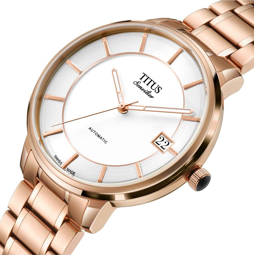 Sonvilier Swiss Made 3 Hands Date Mechanical Stainless Steel Watch (W06-03181-002)