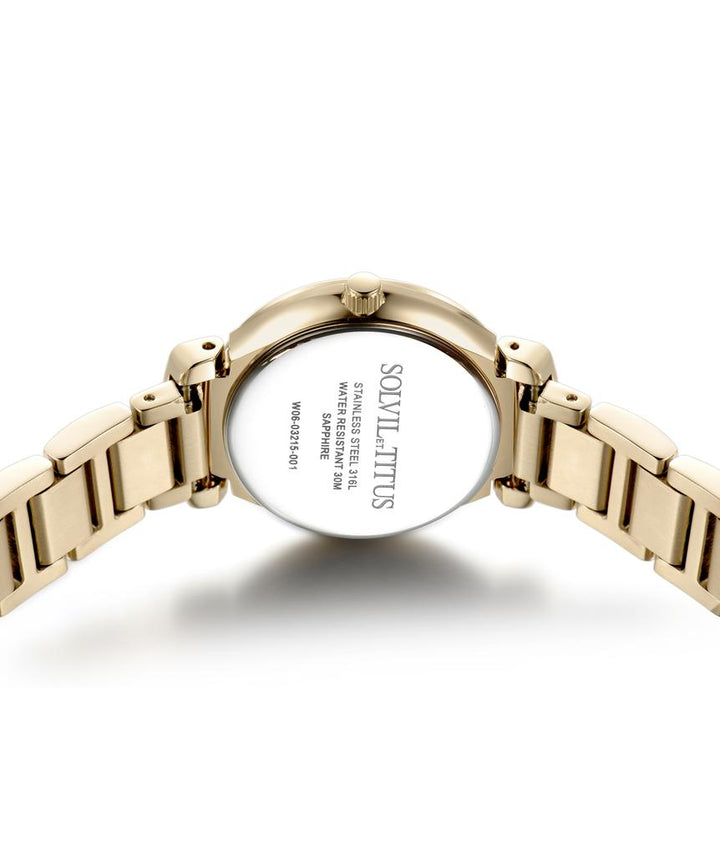 Fair Lady 3 Hands Quartz Stainless Steel Malachite Watch (W06-03215-001)