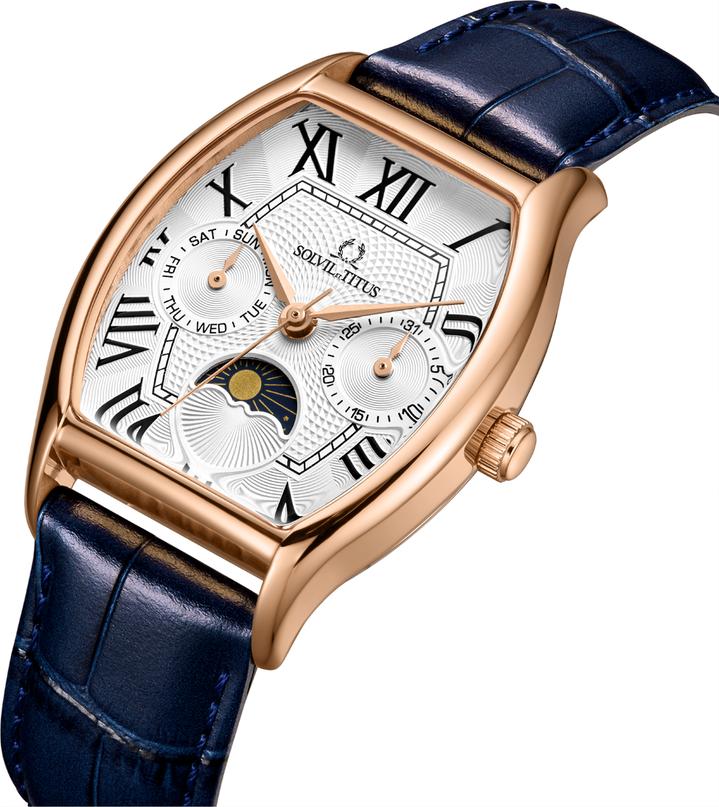 Barista Multi-Function with Day Night Indicator Quartz Leather Watch (W06-03220-010)