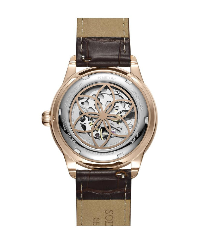Classic 3 Hands Mechanical Skeleton Stainless Steel Watch (W06-03234-004)