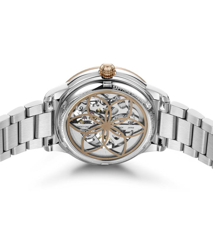 Classic 3 Hands Mechanical Skeleton Stainless Steel Watch (W06-03235-001)