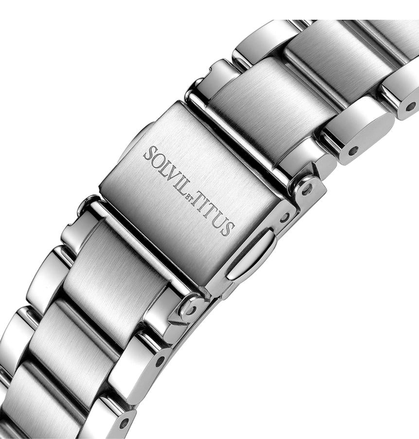 Classic 3 Hands Mechanical Skeleton Stainless Steel Watch (W06-03235-001)