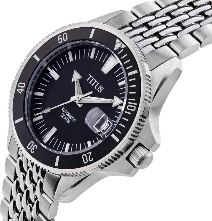 Valor三針日期顯示自動機械不鏽鋼腕錶 (W06-03250-001)