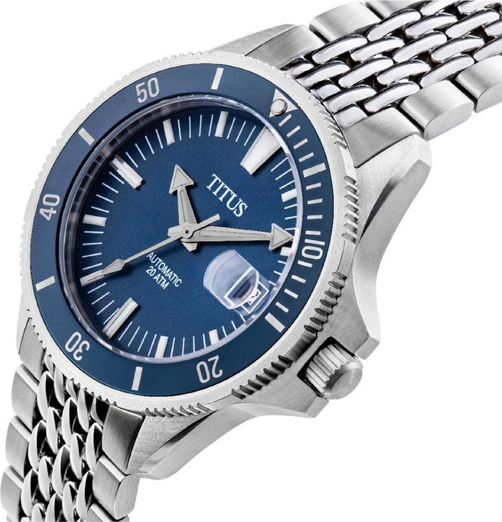 Valor 3 Hands Date Mechanical Stainless Steel Watch (W06-03250-002)