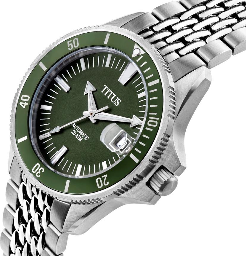 Valor 3 Hands Date Mechanical Stainless Steel Watch (W06-03250-003)