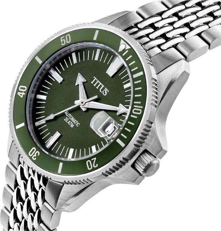 Valor 3 Hands Date Mechanical Stainless Steel Watch (W06-03250-003)