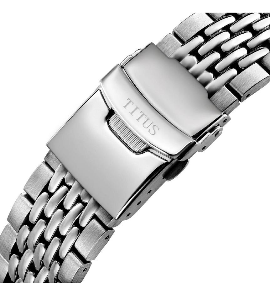 Valor 3 Hands Date Mechanical Stainless Steel Watch (W06-03250-003)