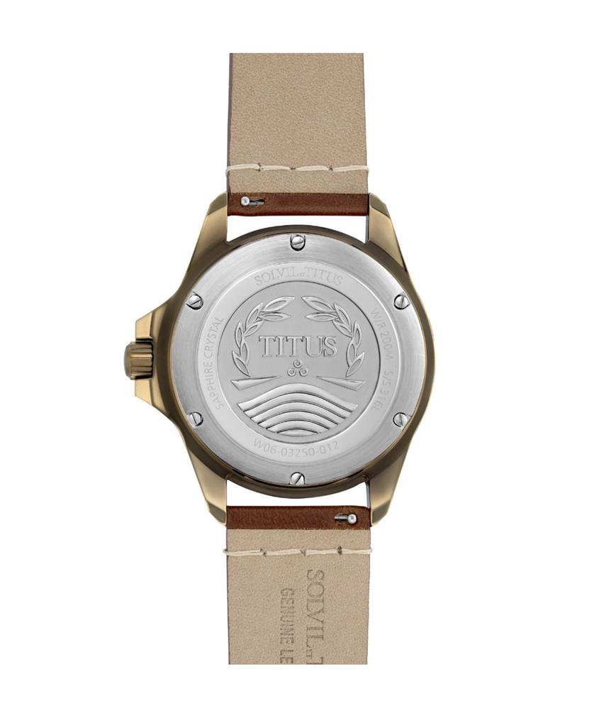 Valor 3 Hands Date Mechanical Leather Watch (W06-03250-012)