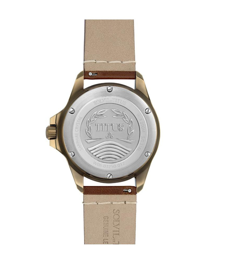 Valor 3 Hands Date Mechanical Leather Watch (W06-03250-012)