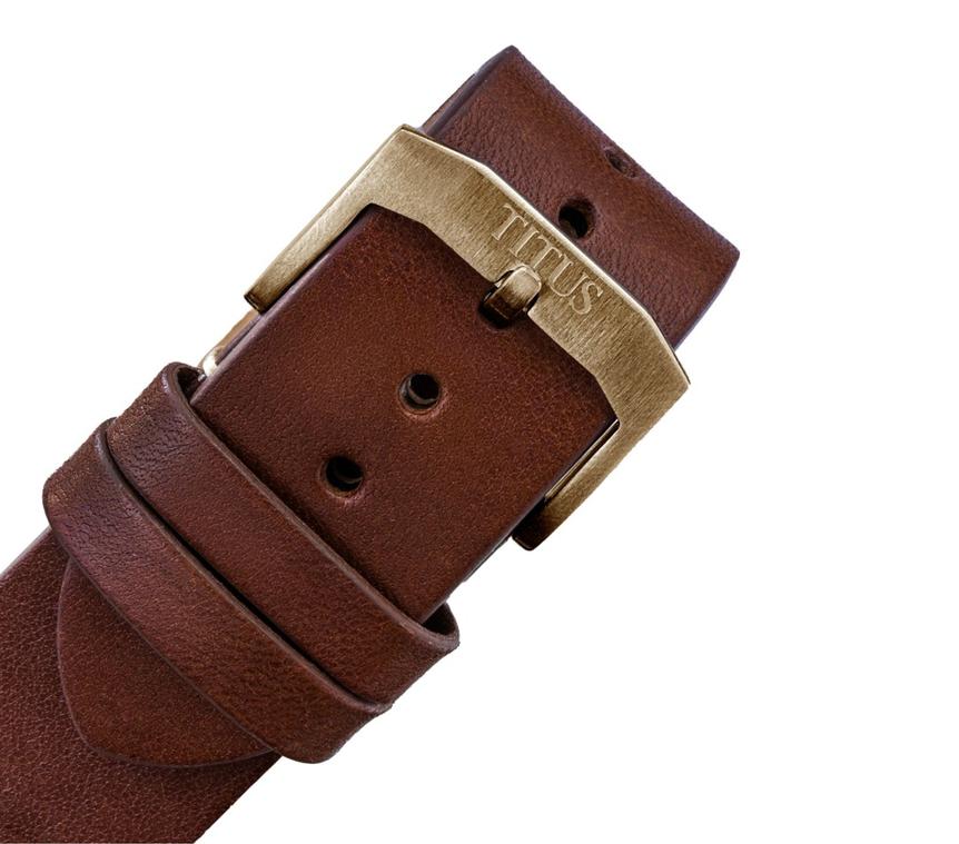 Valor 3 Hands Date Mechanical Leather Watch (W06-03250-012)