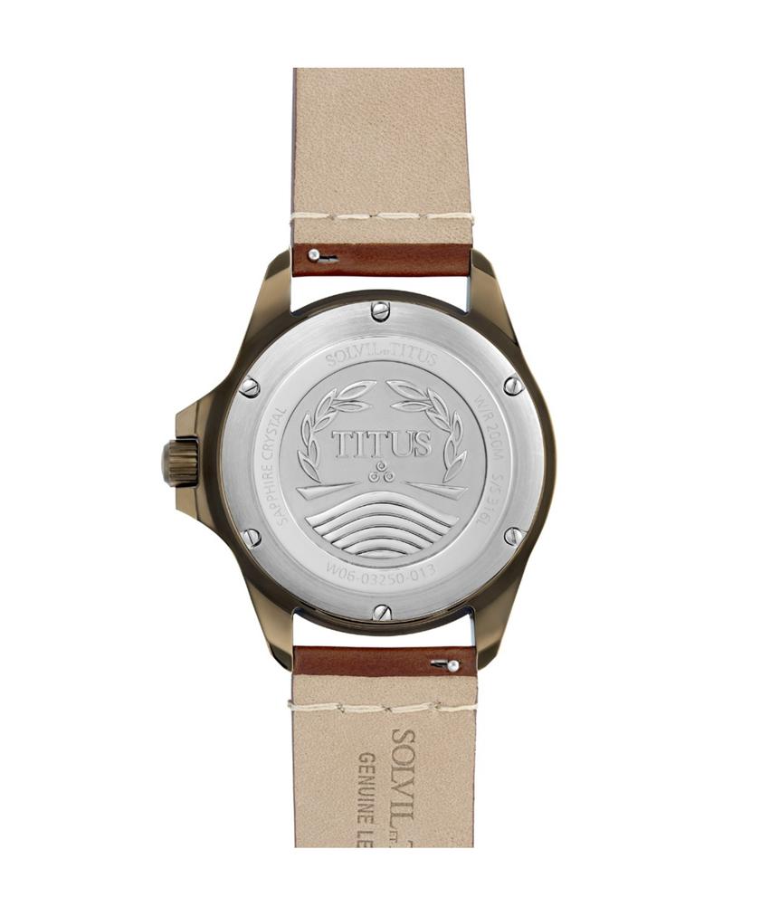 Valor 3 Hands Date Mechanical Leather Watch (W06-03250-013)