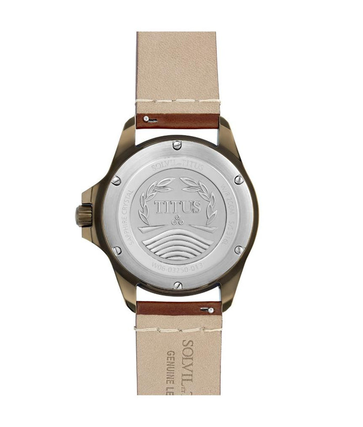 Valor 3 Hands Date Mechanical Leather Watch (W06-03250-013)