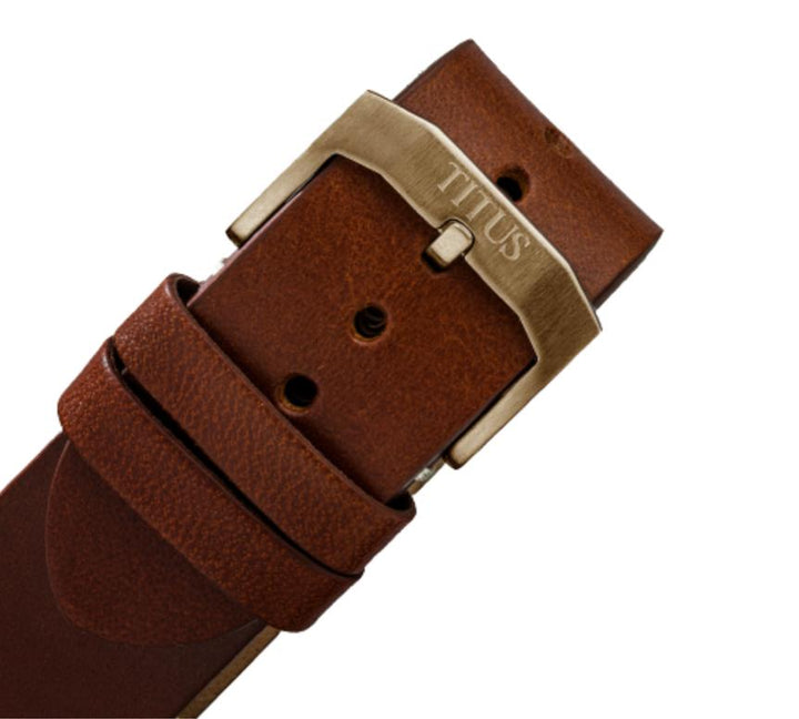 Valor 3 Hands Date Mechanical Leather Watch (W06-03250-013)