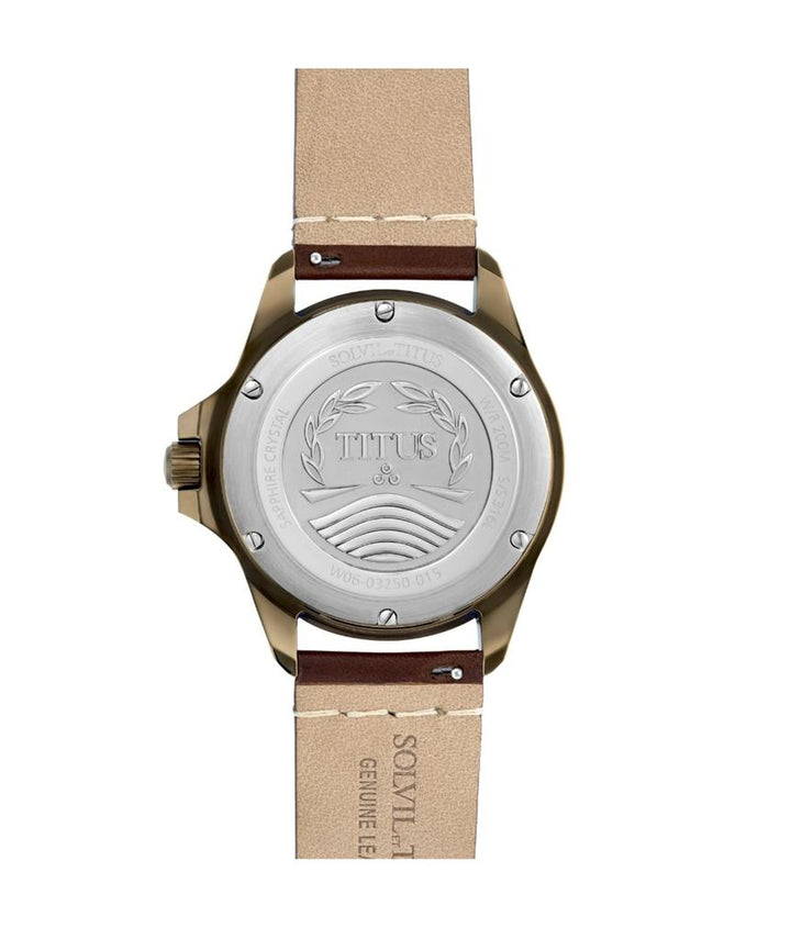 Valor三針日期顯示自動機械皮革腕錶 (W06-03250-015)