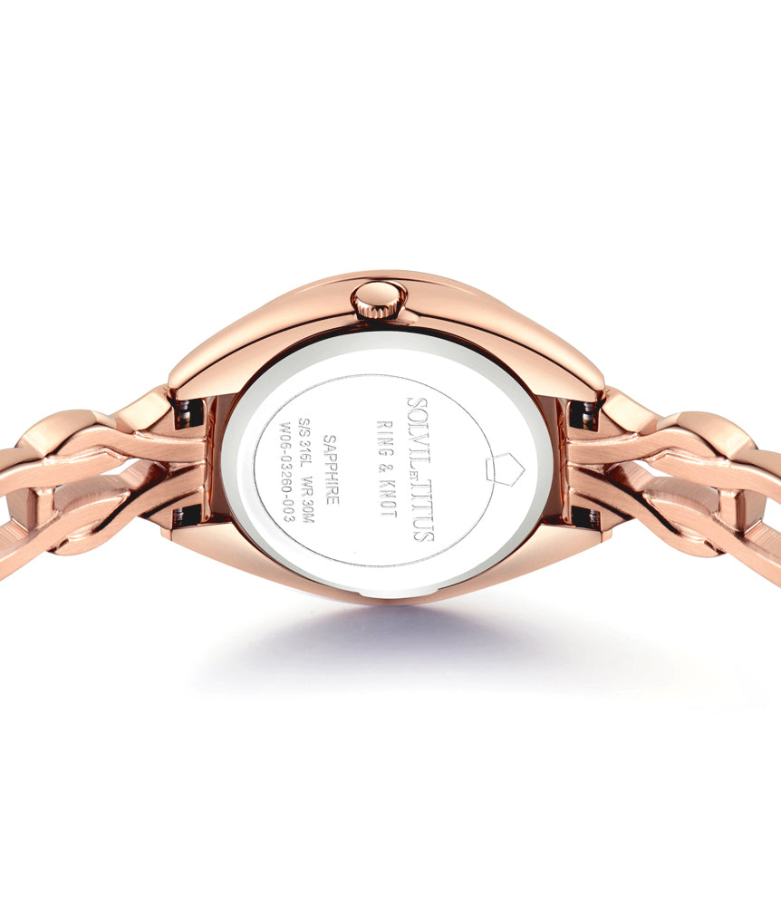 Ring & Knot 2 Hands Quartz Stainless Steel Watch (W06-03260-003)