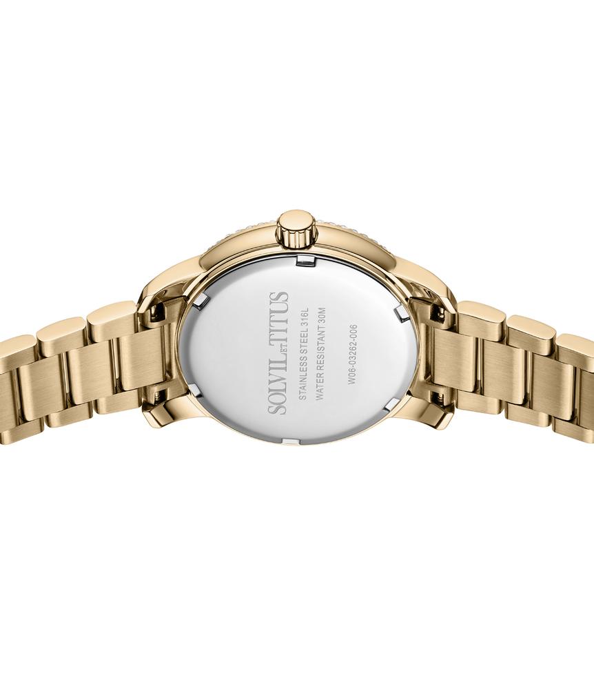 Devot Multi-function Day & Night Quartz Stainless Steel Watch  W06-03262-006