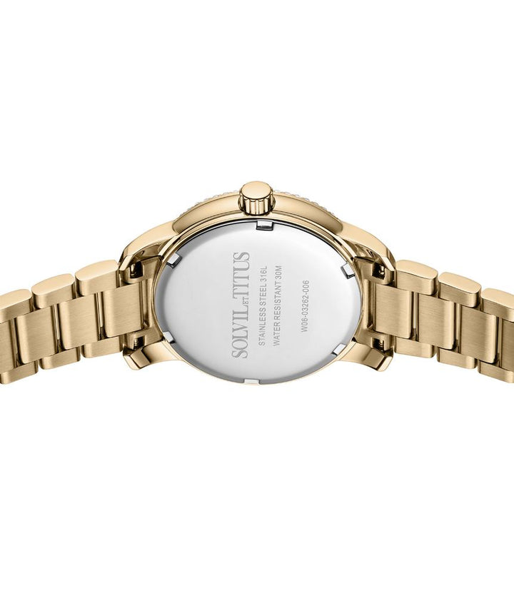 Devot Multi-function Day & Night Quartz Stainless Steel Watch  W06-03262-006