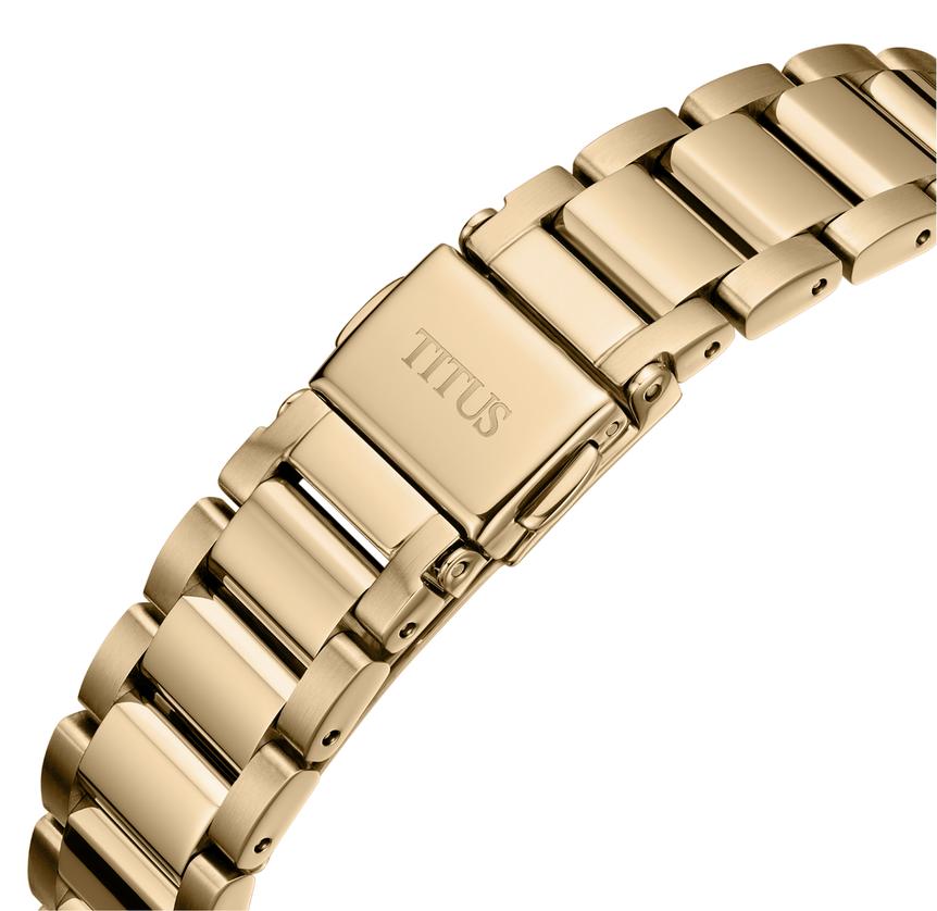 Devot Multi-function Day & Night Quartz Stainless Steel Watch  W06-03262-006