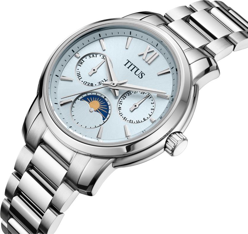 Devot多功能晝夜顯示石英不鏽鋼腕錶  W06-03262-007