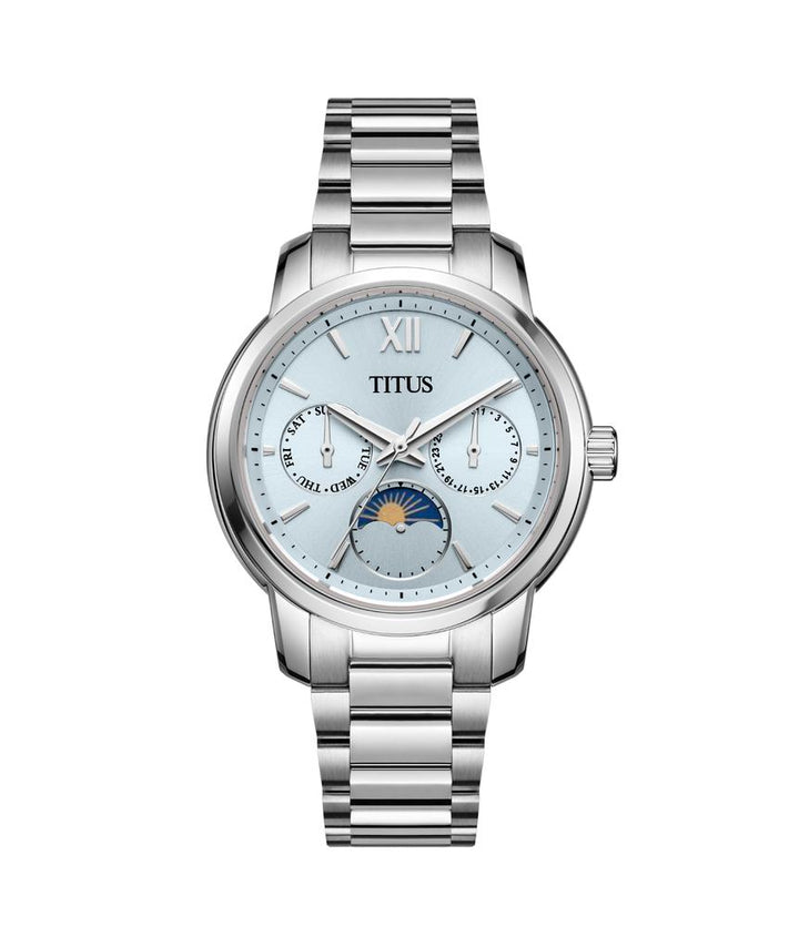 Devot多功能晝夜顯示石英不鏽鋼腕錶  W06-03262-007