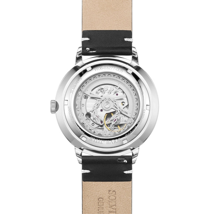 Enlight 3 Hands Mechanical Skeleton Leather Watch (W06-03277-005)