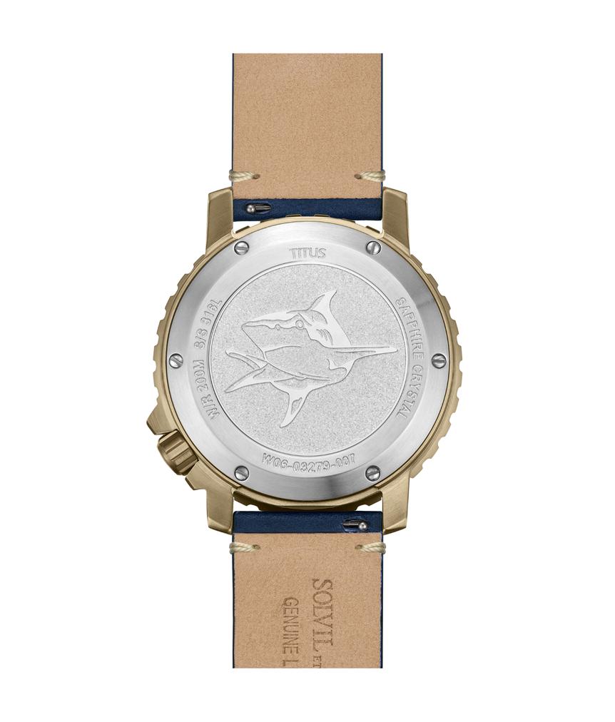 The Cape 3 Hands Mechanical Skeleton Leather Watch (W06-03279-007)