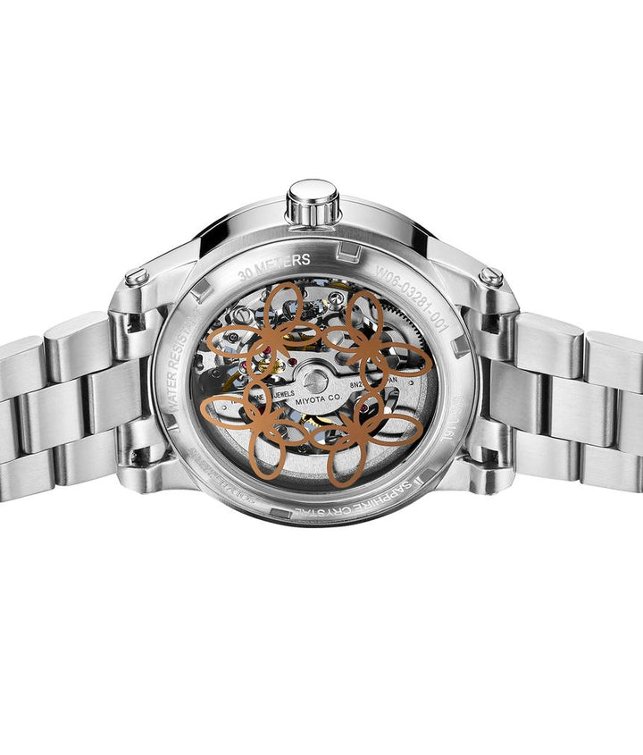 Aspira 3 Hands Mechanical Skeleton Stainless Steel Watch (W06-03281-001)
