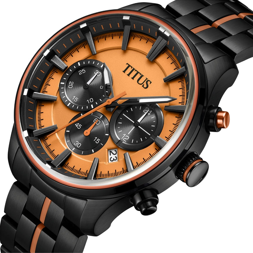 Saber Chronograph Quartz Stainless Steel Watch (W06-03282-003)