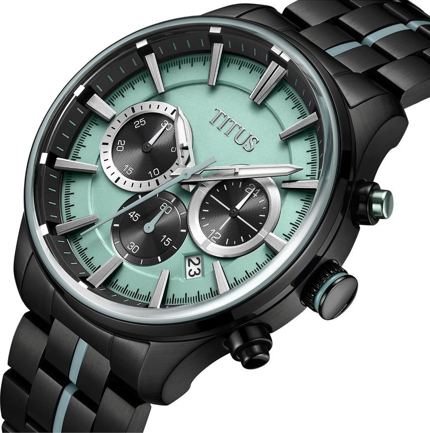 Saber Chronograph Quartz Stainless Steel Watch (W06-03282-006)