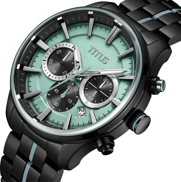 Saber Chronograph Quartz Stainless Steel Watch (W06-03282-006)