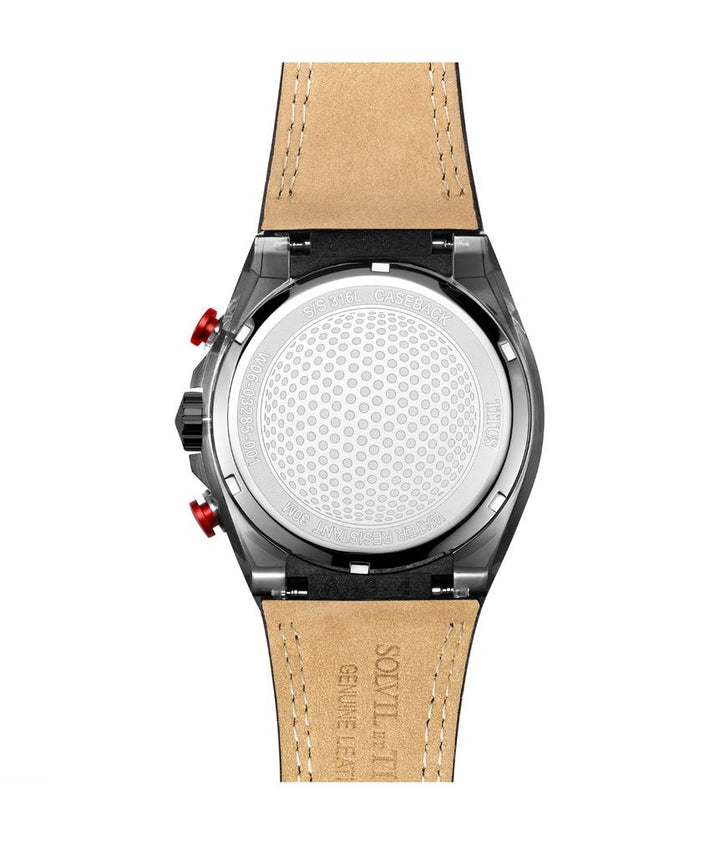 Modernist Chronograph Quartz Leather Watch (W06-03285-001)