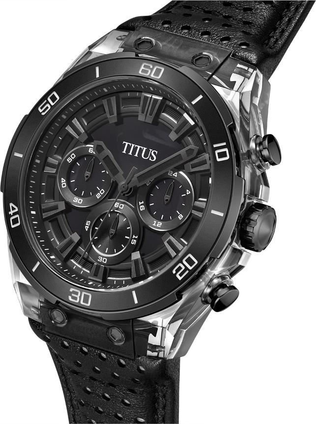 Modernist Chronograph Quartz Leather Watch (W06-03285-002)