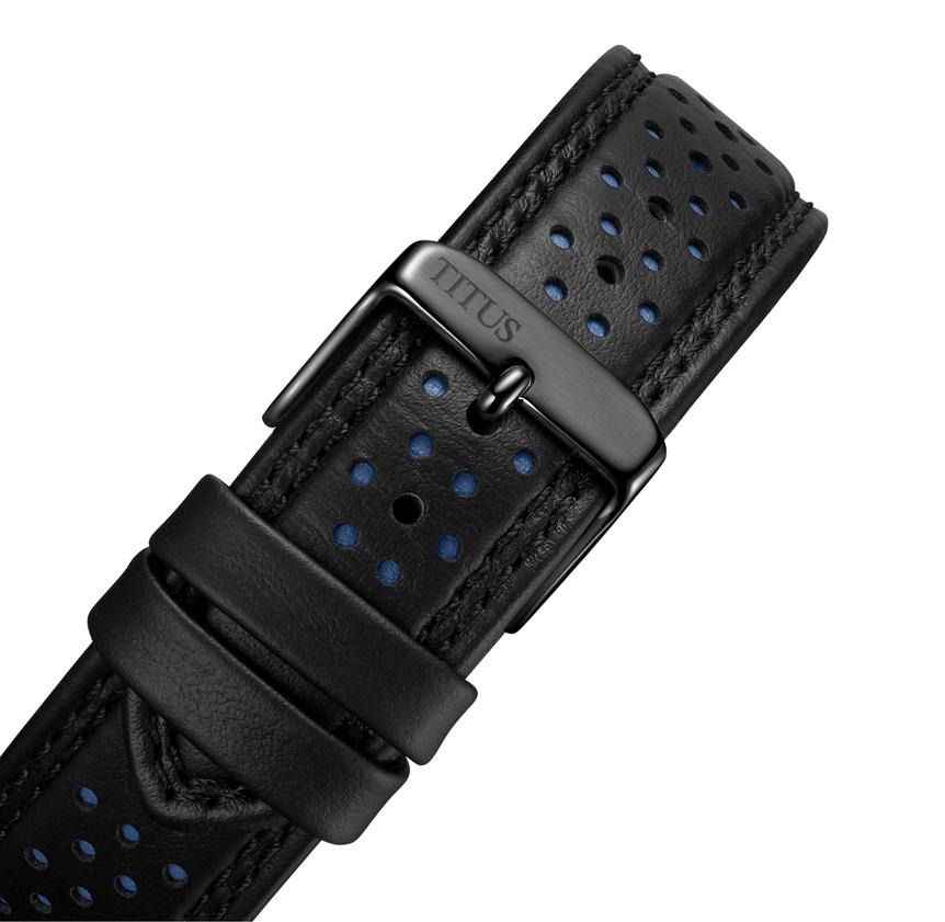 Modernist計時石英皮革腕錶 (W06-03285-005)