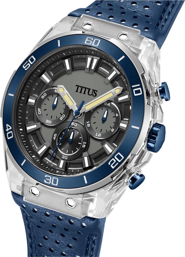 Modernist Chronograph Quartz Leather Watch (W06-03285-008)