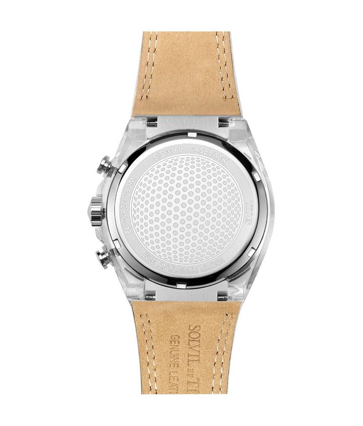 Modernist Chronograph Quartz Leather Watch (W06-03285-012)